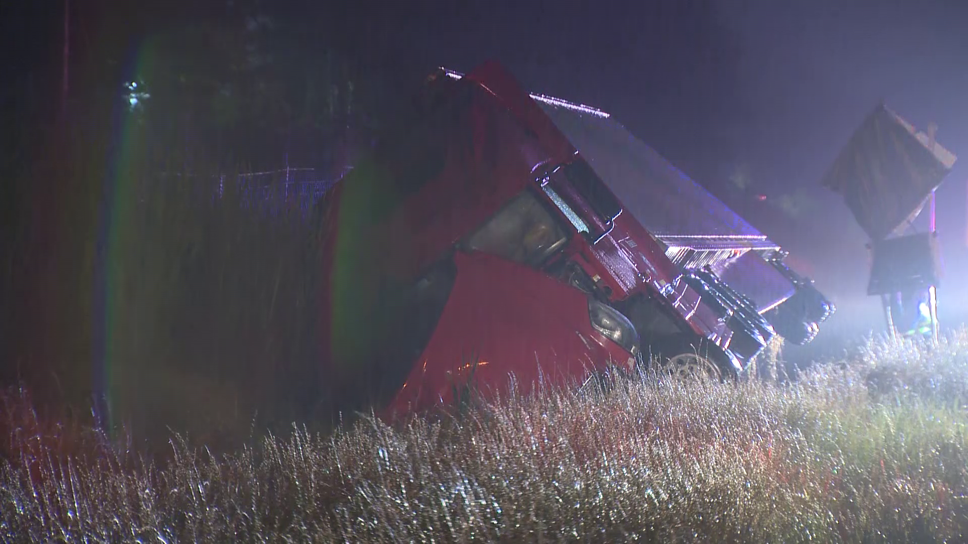 Tractor-trailer Rolls Over On Pennsylvania Turnpike In Marshall Township