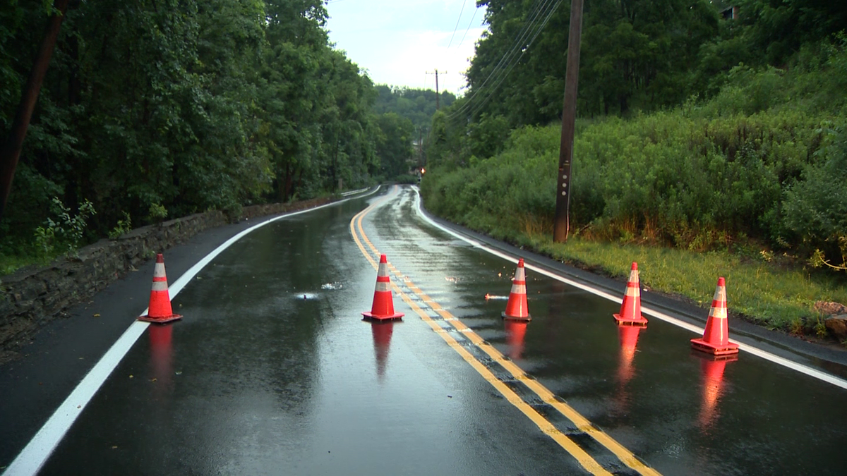 Road in Shaler closed again following morning storms
