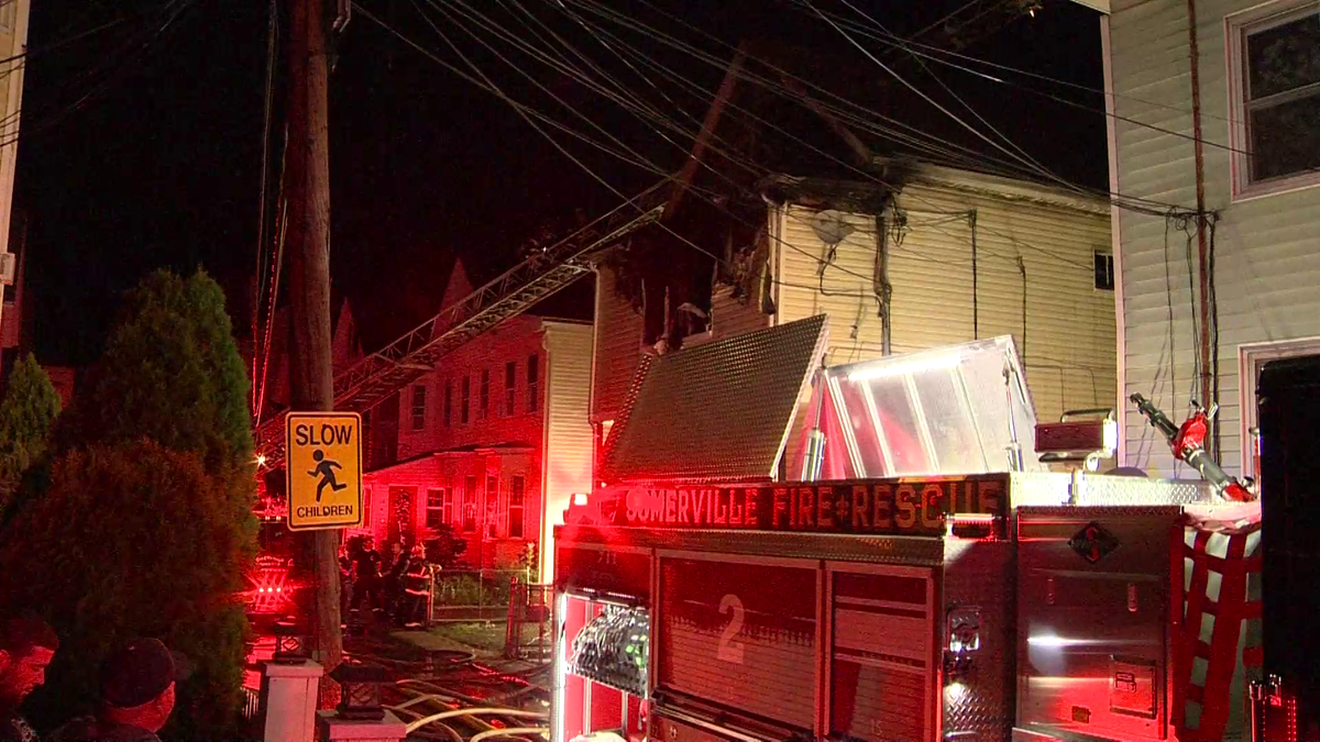 2alarm fire damages Somerville home