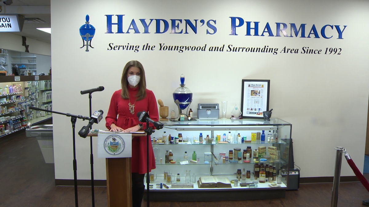 Pennsylvania's acting health secretary visits pharmacy in Westmoreland
