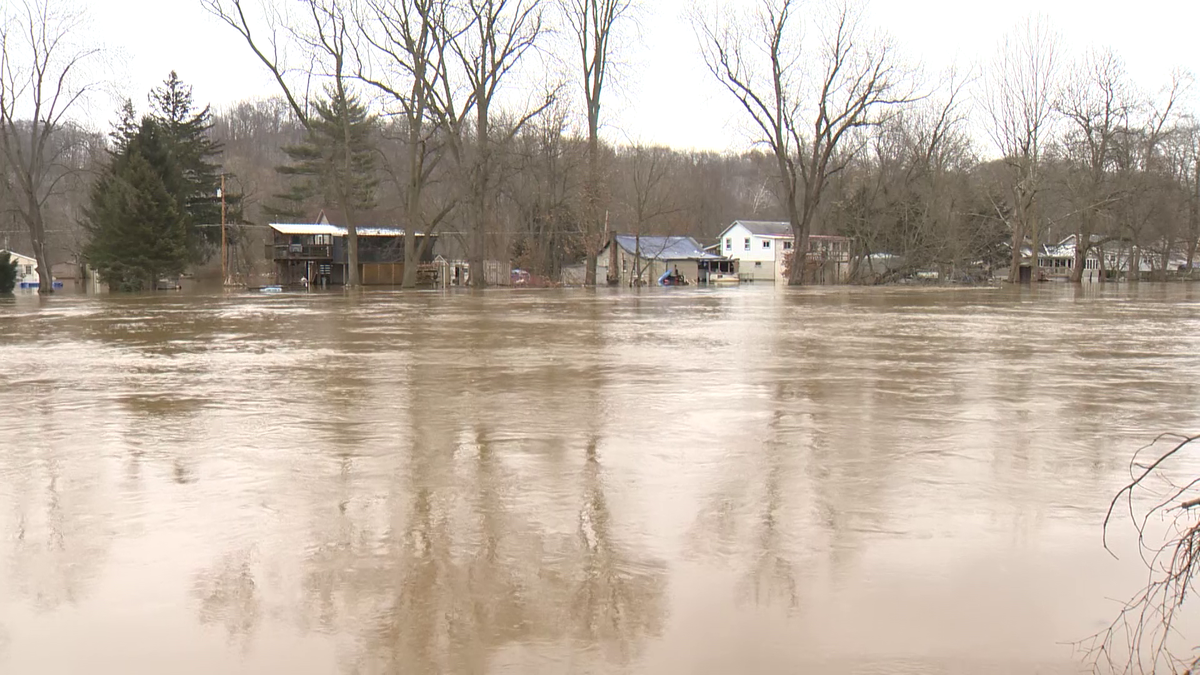 Some flooding in Beaver County along Connoquenessing Creek, at least 11