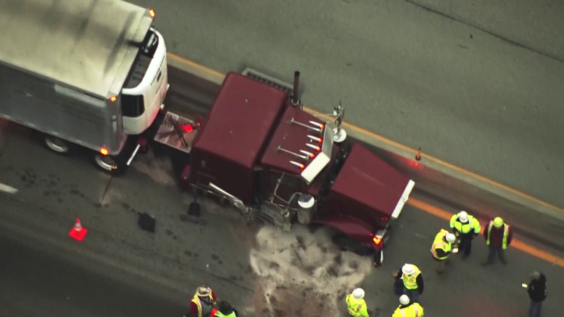 Interstate 70: Tractor-trailer Crash Closes Westbound Lanes