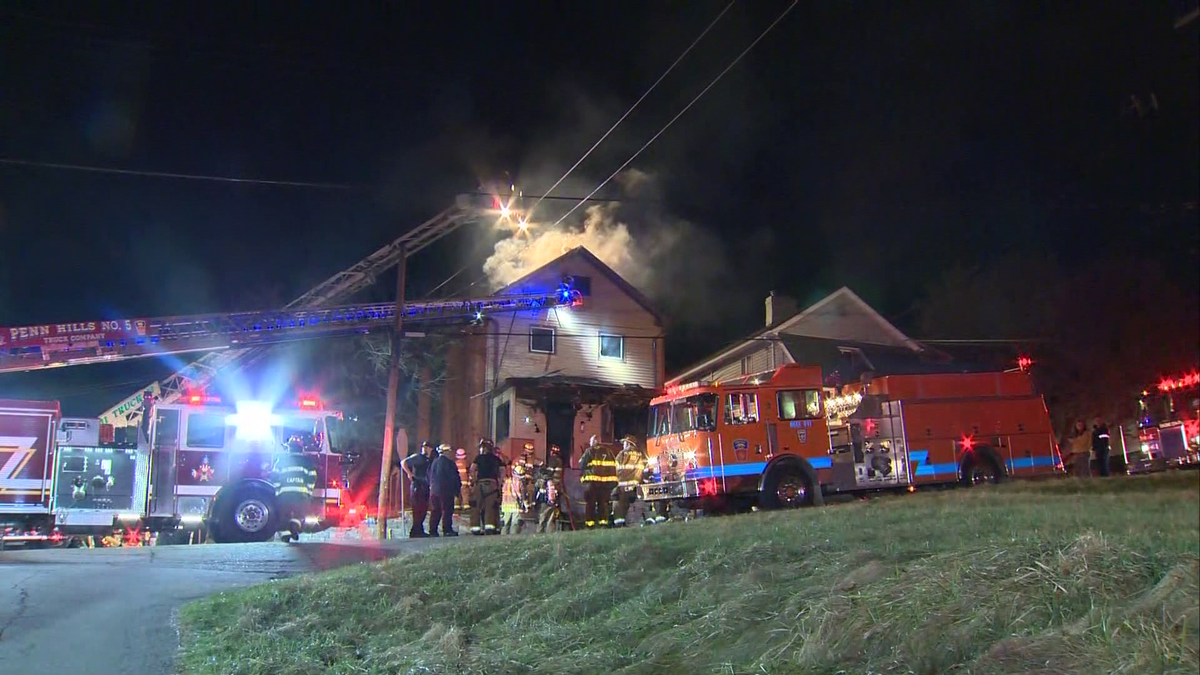 Penn Hills House destroyed by fire on 6th St.