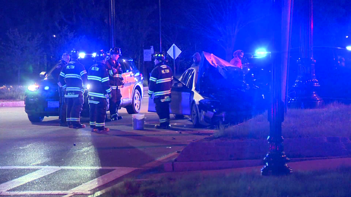 Crash involving Hampden County Sheriff's Office vehicle in Milton under