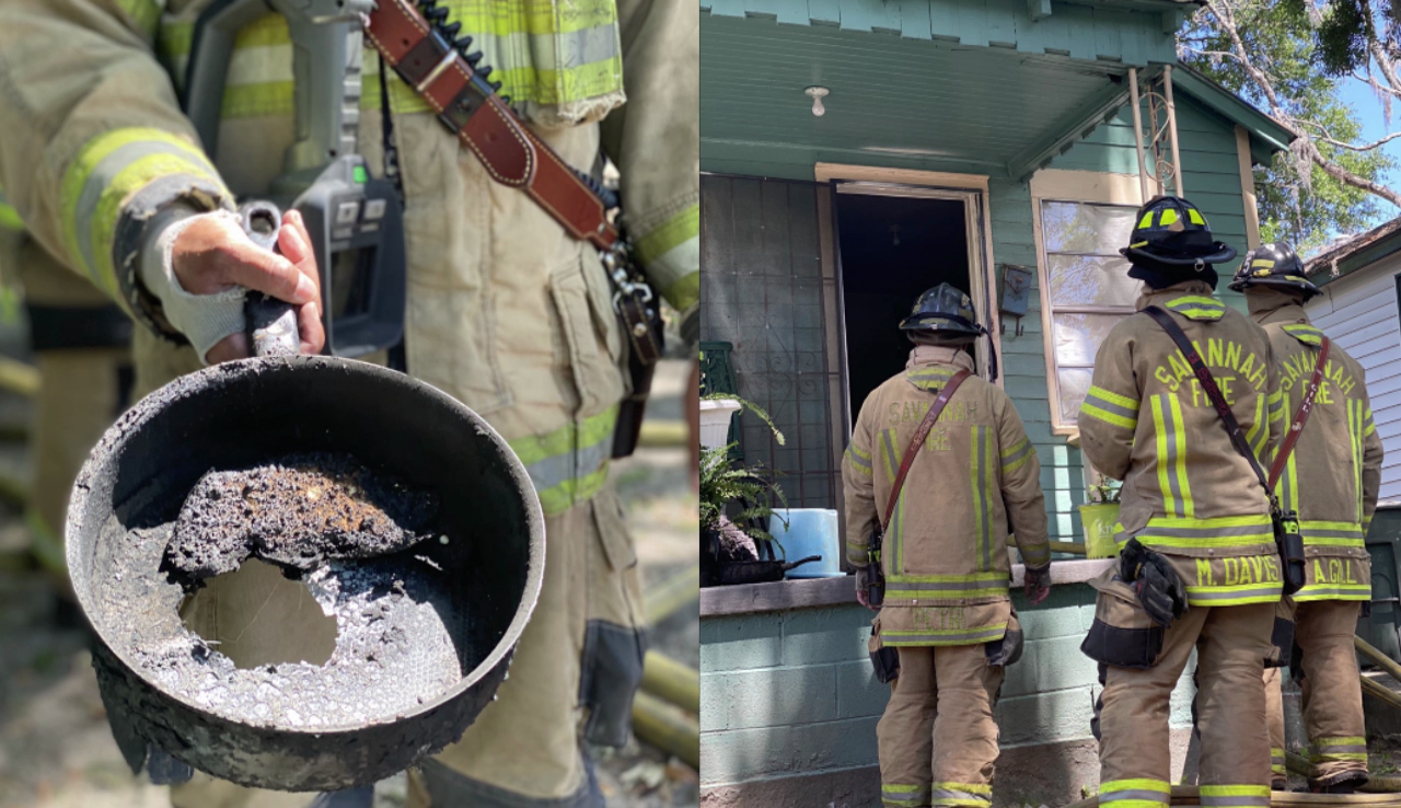 Savannah Cooking Fire Displaces 2 People