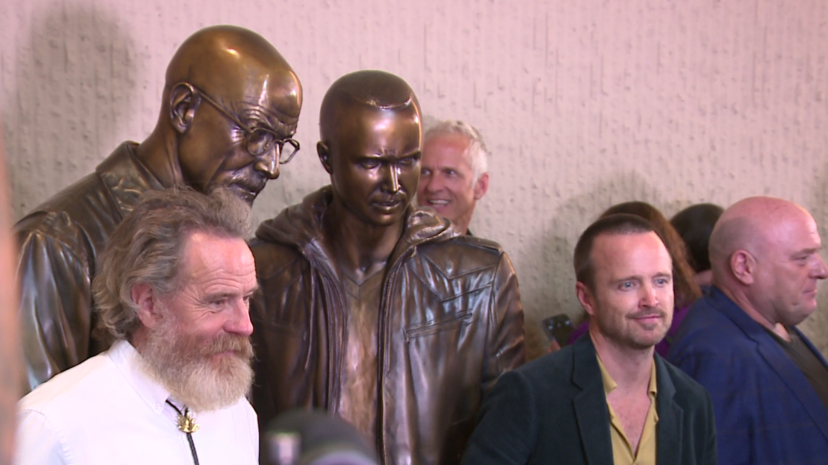 Breaking Bad' statues unveiled in Albuquerque amid state's drug crisis