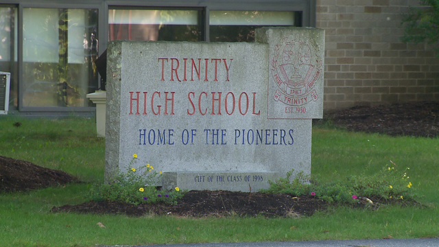 New Trinity High School, Front view of new Trinity High Sch…