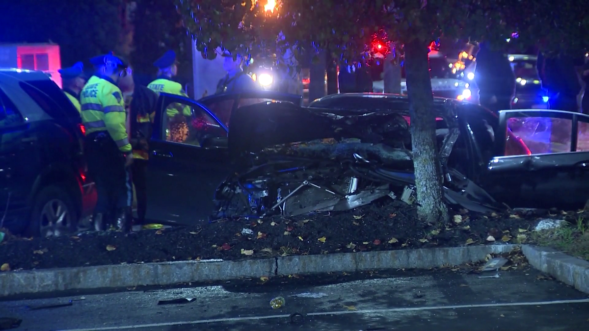 Car, tanker collide at Massachusetts Turnpike service plaza in Framingham