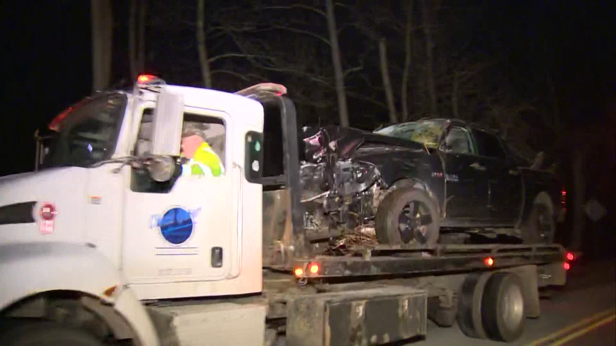 Pickup truck goes off the road during crash in Westmoreland County