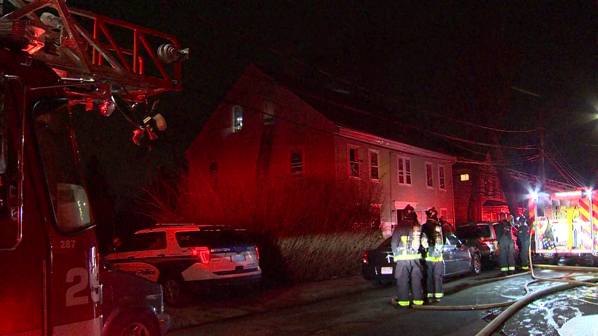 Several residents, including children, rescued from burning Mattapan ...