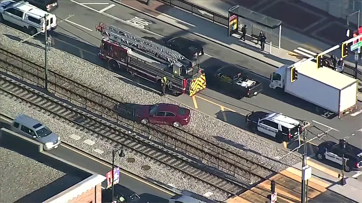Service suspended on part of MBTA's Green Line after car ends up on tracks