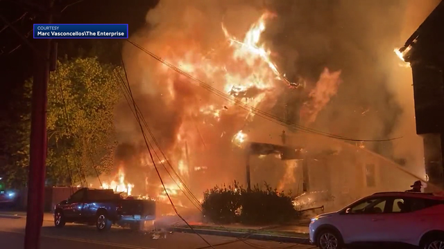 Massive fire engulfs two multi-family homes in Brockton - Vimarsana News