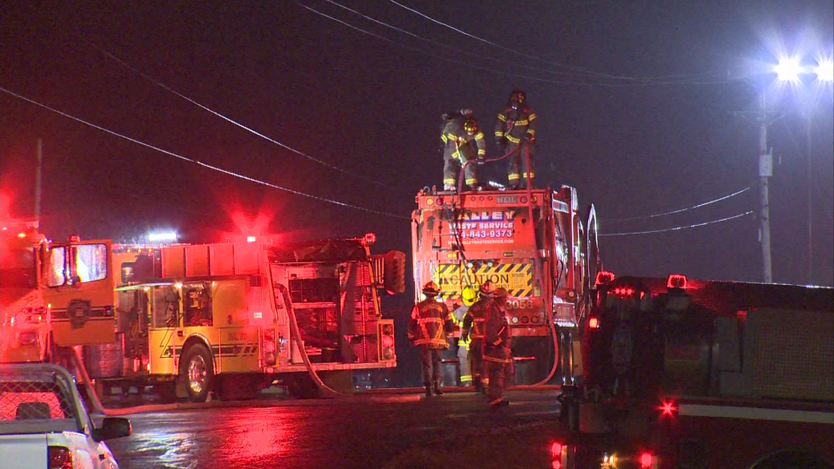 Garbage Truck Catches Fire Behind School In Beaver County 