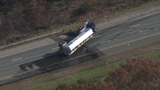 Route 3 reopens after tanker spills thousands of gallons of fuel - Vimarsana News