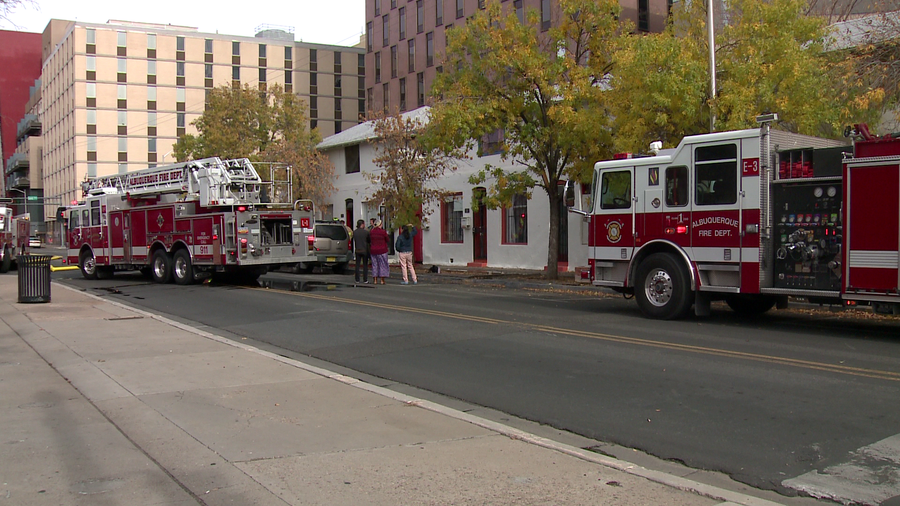 Albuquerque firefighters investigating apartment fire