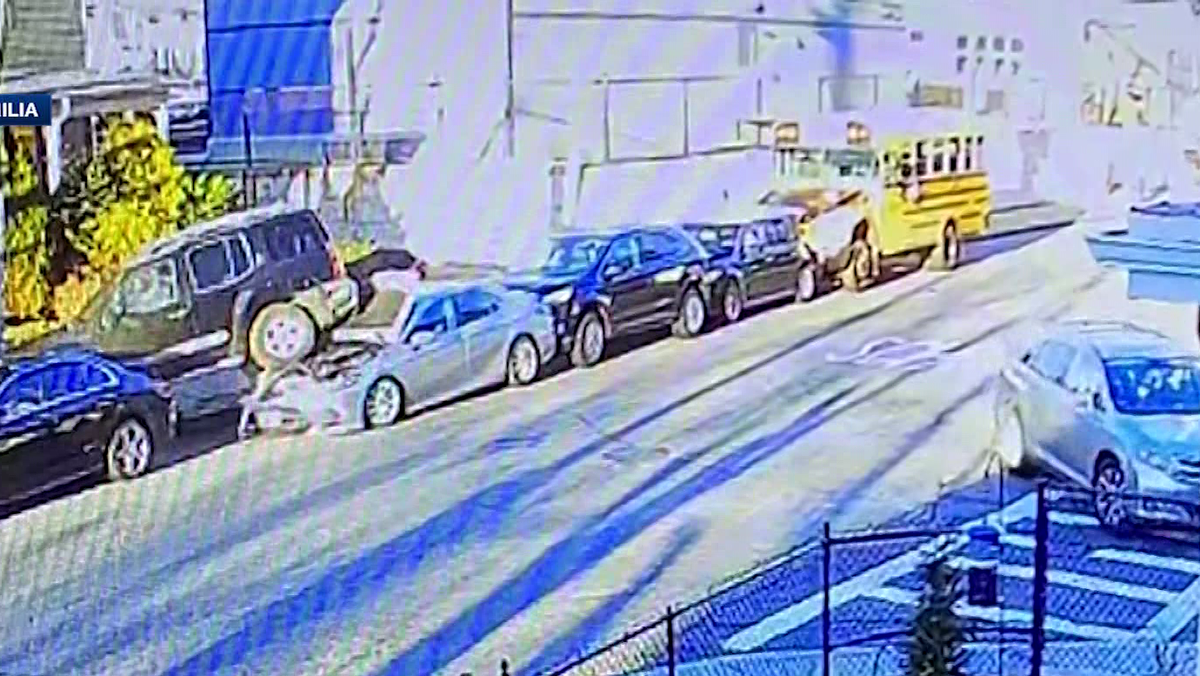 Woman, 2 others injured when school bus barrels into cars in Boston