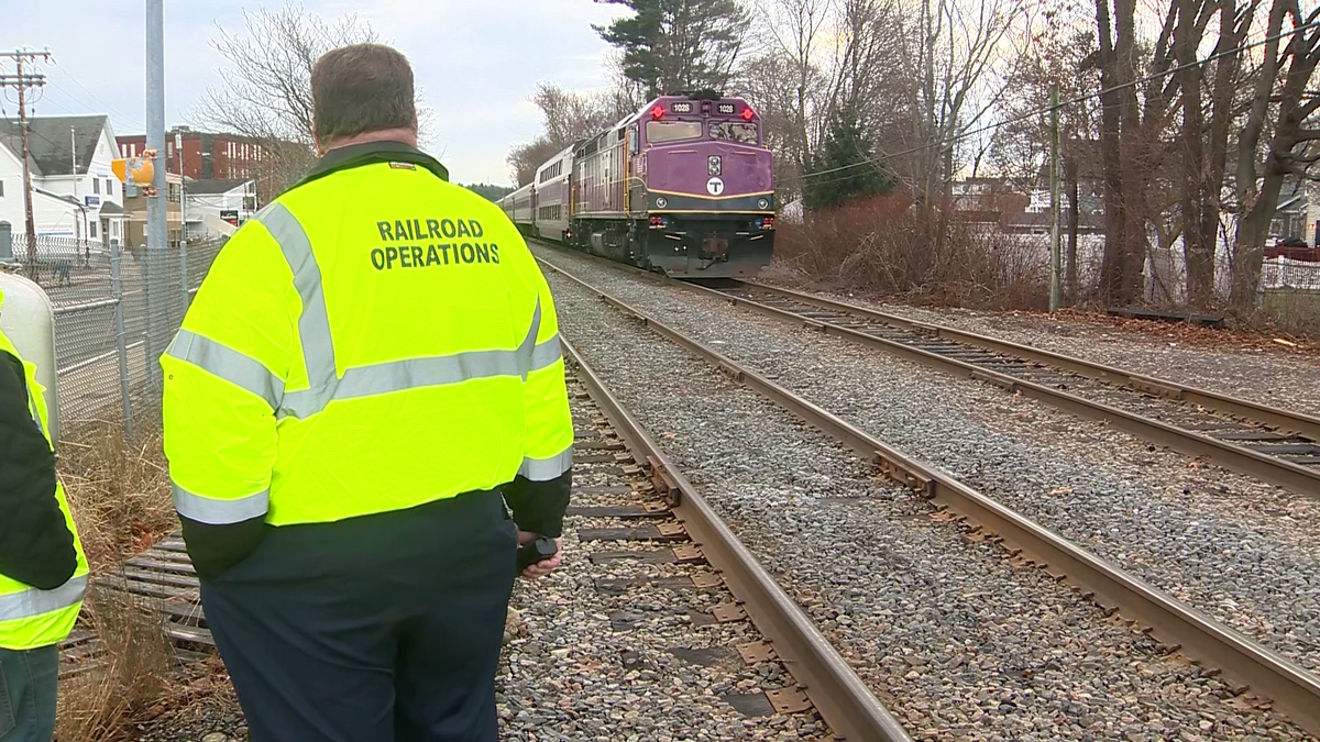 Driver escapes injuries when car struck by commuter rail train in ...