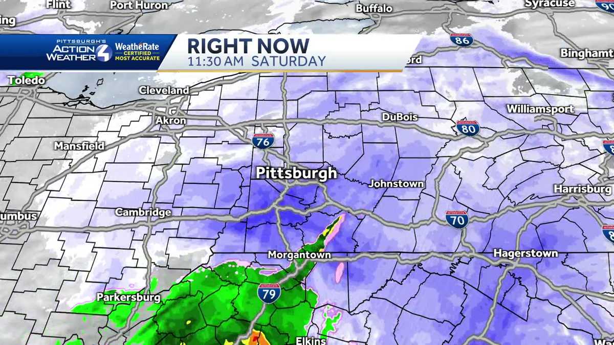 Winter weather in Pittsburgh: Track this weekend