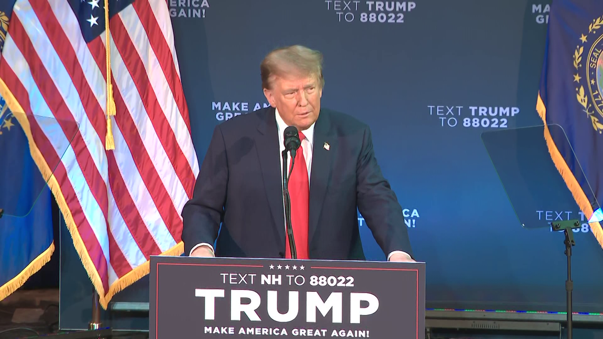 Trump Rochester Nh Donald Trump addressing supporters at rally in Rochester, NH