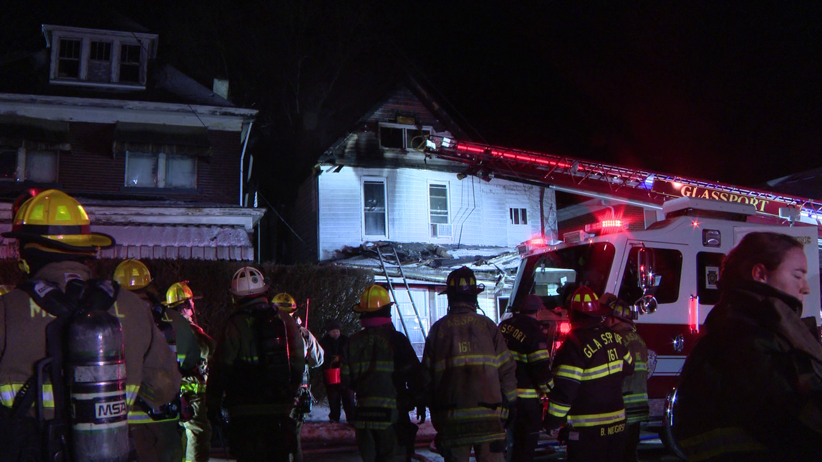 Ambulance involved in crash on the way to fire in McKeesport