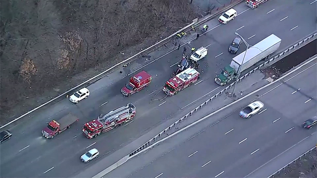 Serious crash involving overturned vehicle on Route 128 in Woburn, Massachusetts, snarls commute - Vimarsana News