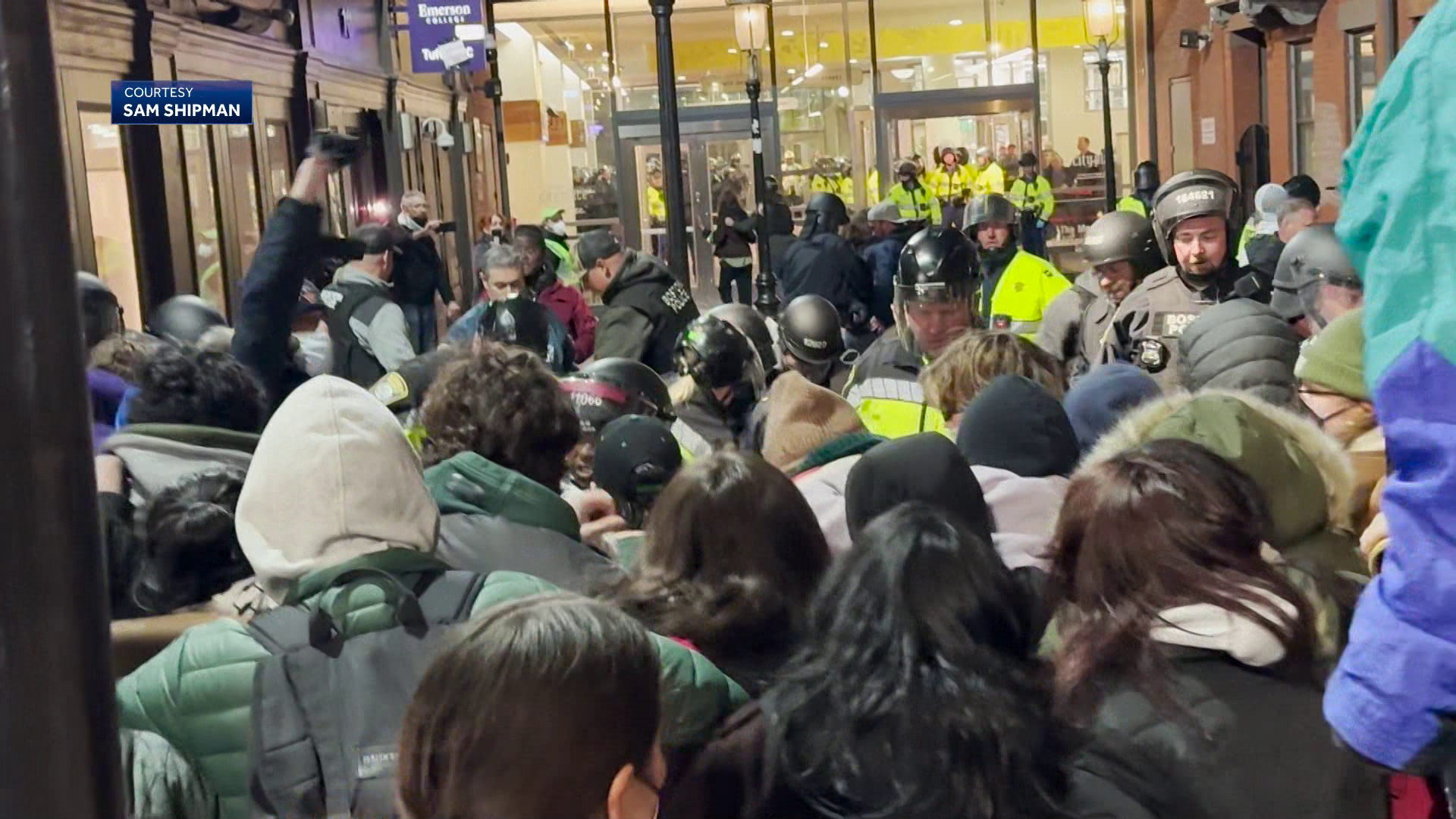 108 protesters arrested, 4 police officers injured as pro-Palestinian encampment cleared at Boston's Emerson College - Vimarsana News