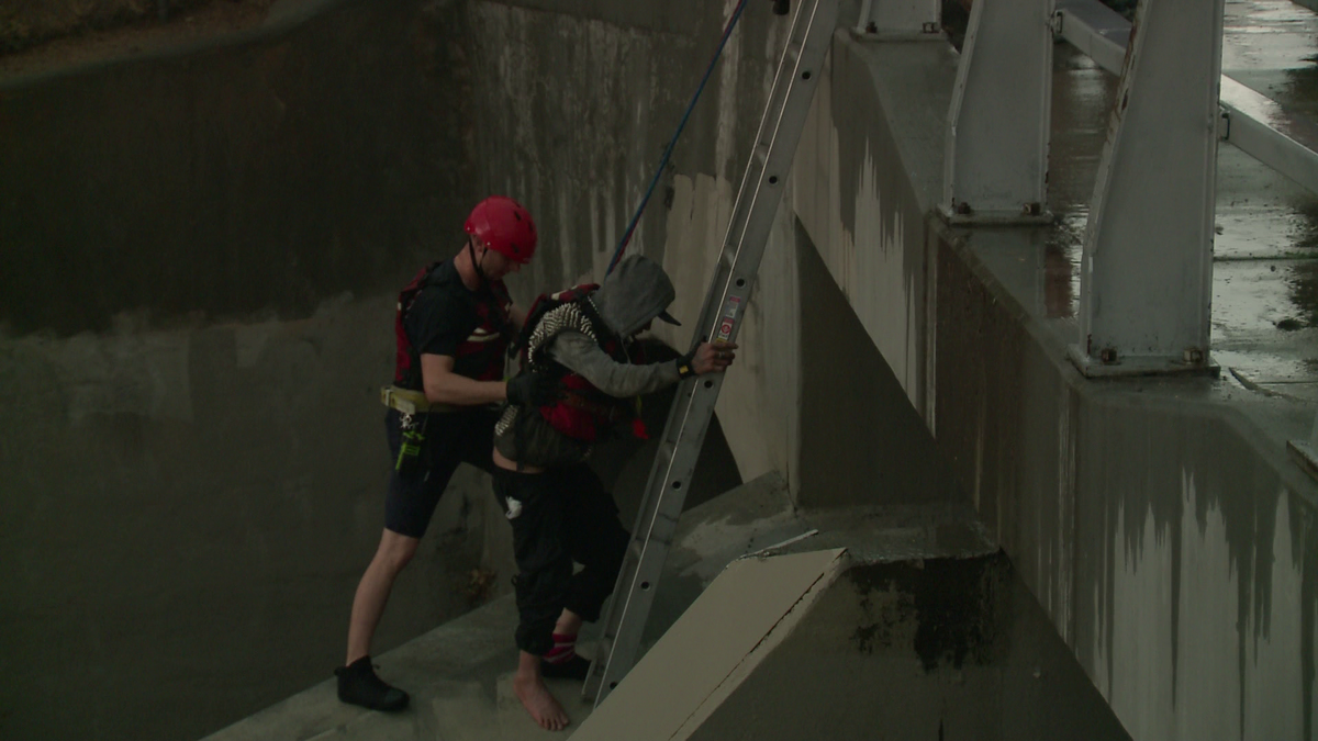 Albuquerque Water Rescues after flash flooding in arroyos