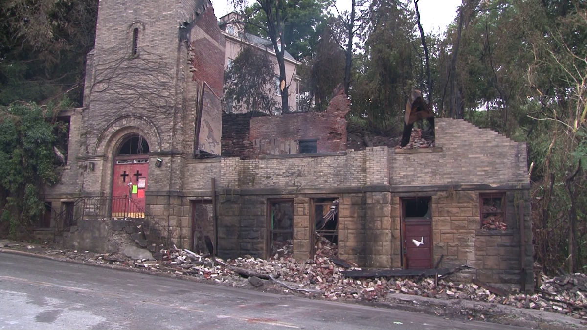 Fire destroys church in Fayette County
