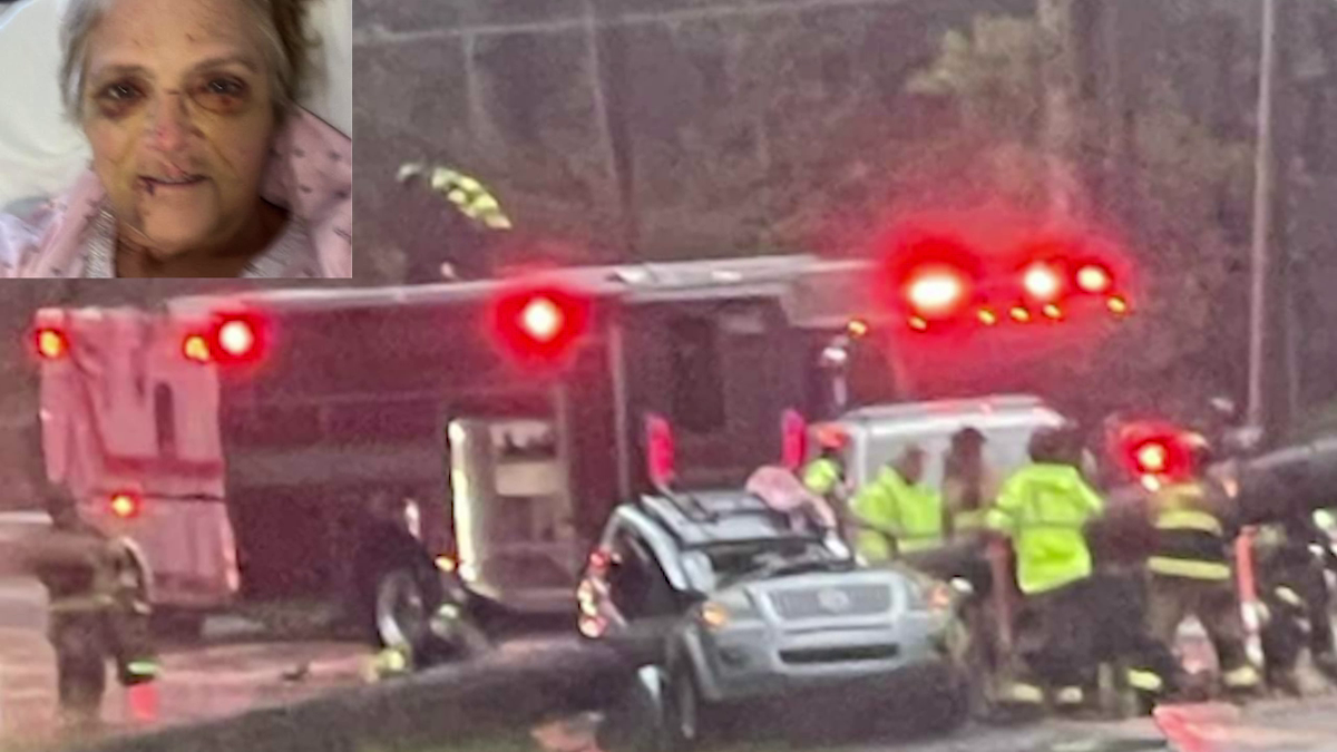 Georgia woman narrowly survives crash during Tropical Storm Debby