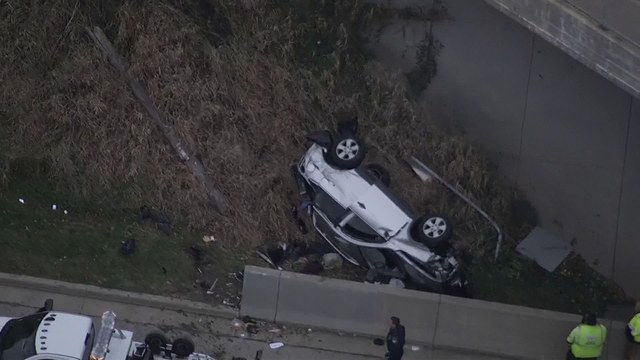Car rolls down embankment in Greenfield