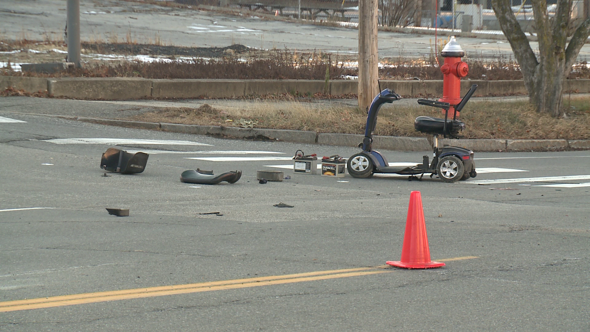 Officials: Woman on motorized scooter hit by car in Concord