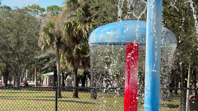 splash pad water