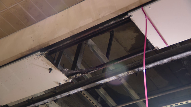 MBTA investigates after another ceiling panel falls at Red Line station