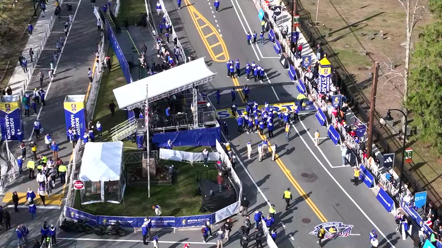 Boston Marathon Line Starting