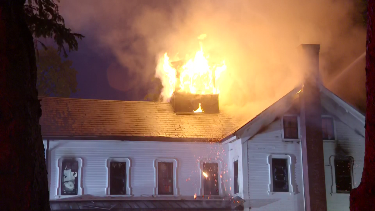 Crews battle 3-alarm fire at home under construction in Reading