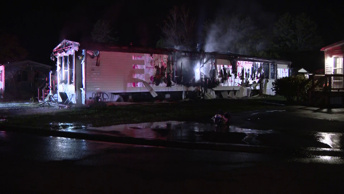 Two people taken to hospital following mobile home fire in Cranberry ...