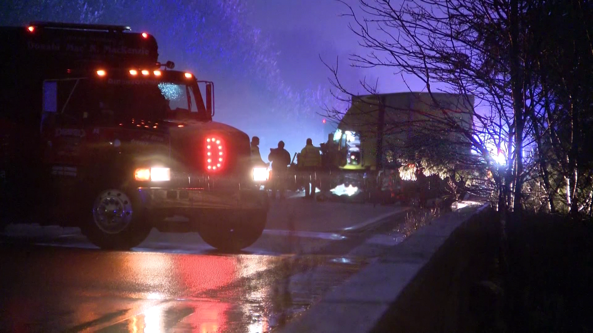 Uxbridge police officer dies in crash while helping motorist on Route 146