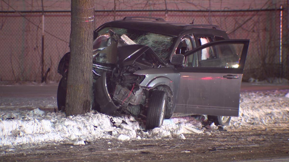 5-year-old seriously injured in crash when driver hit tree in Milwaukee