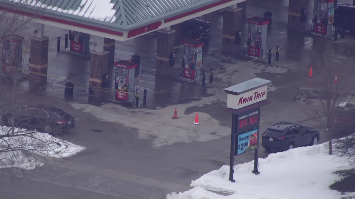 Diesel fuel spills at a Waukesha Kwik Trip