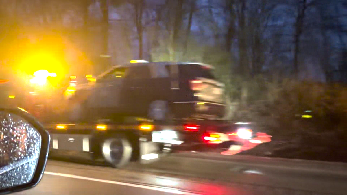 Massachusetts State Police trooper hospitalized after cruiser struck in Brockton