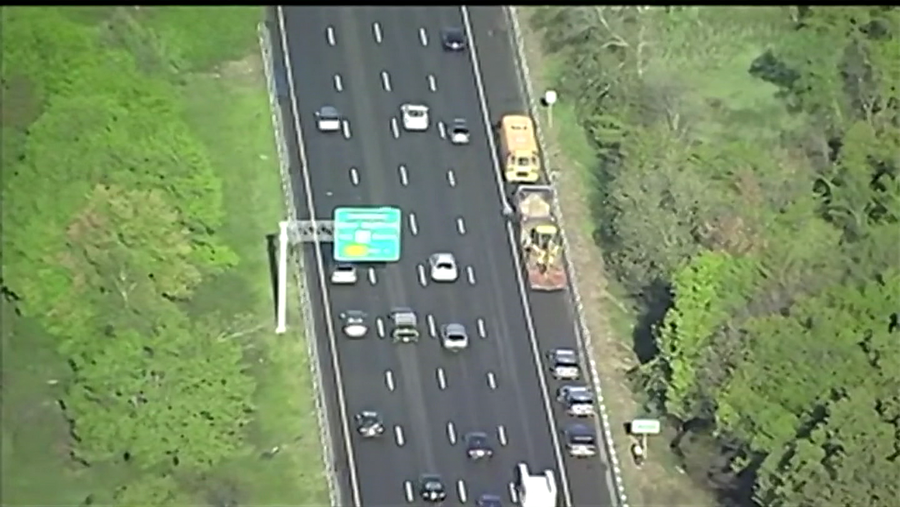 3 students injured in crash involving school bus, dump truck