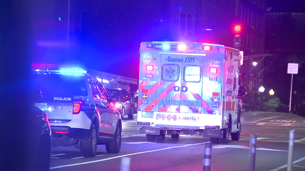 Pedestrian struck by car in Back Bay