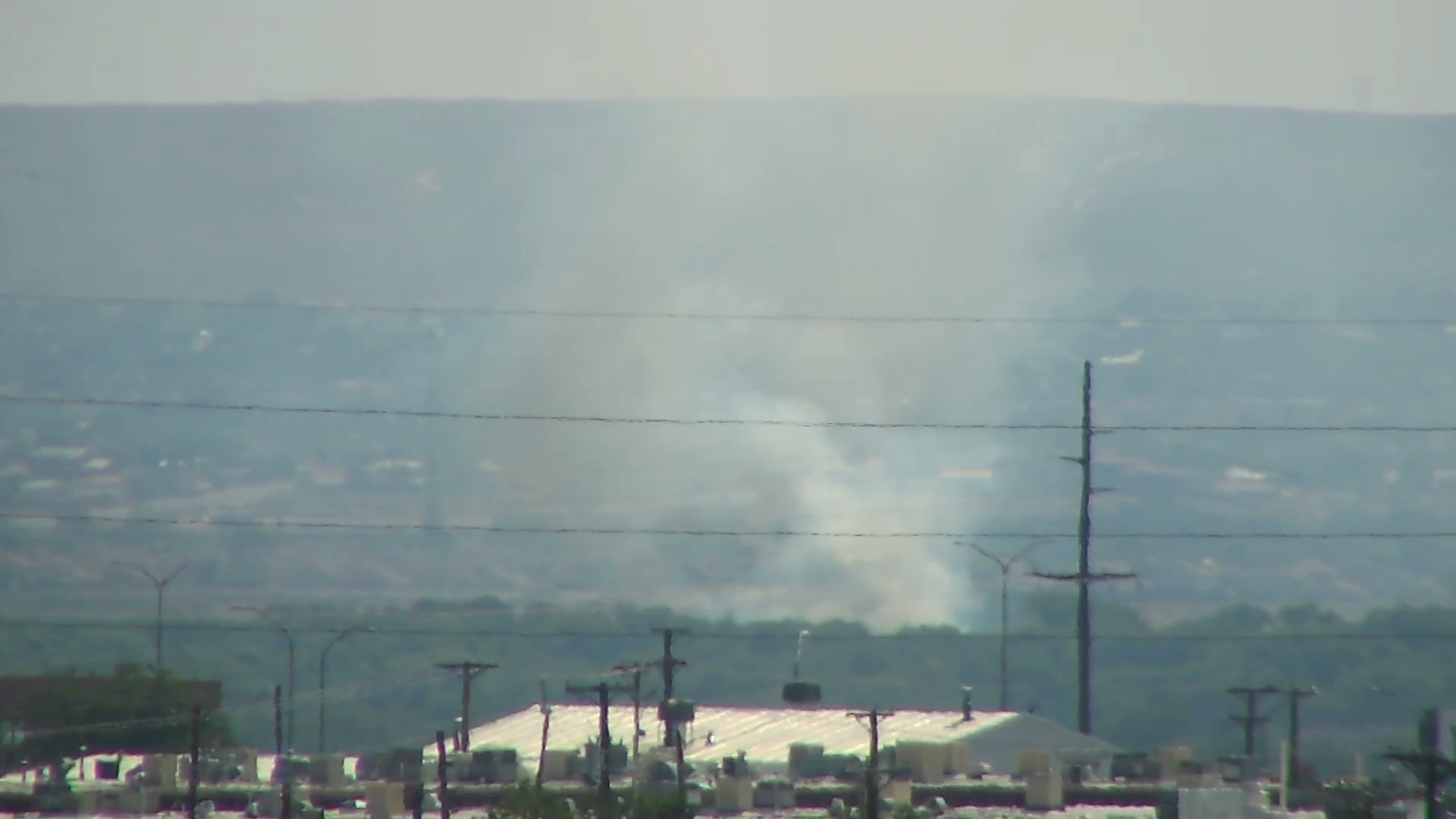 Fire Burns In Albuquerque's Bosque