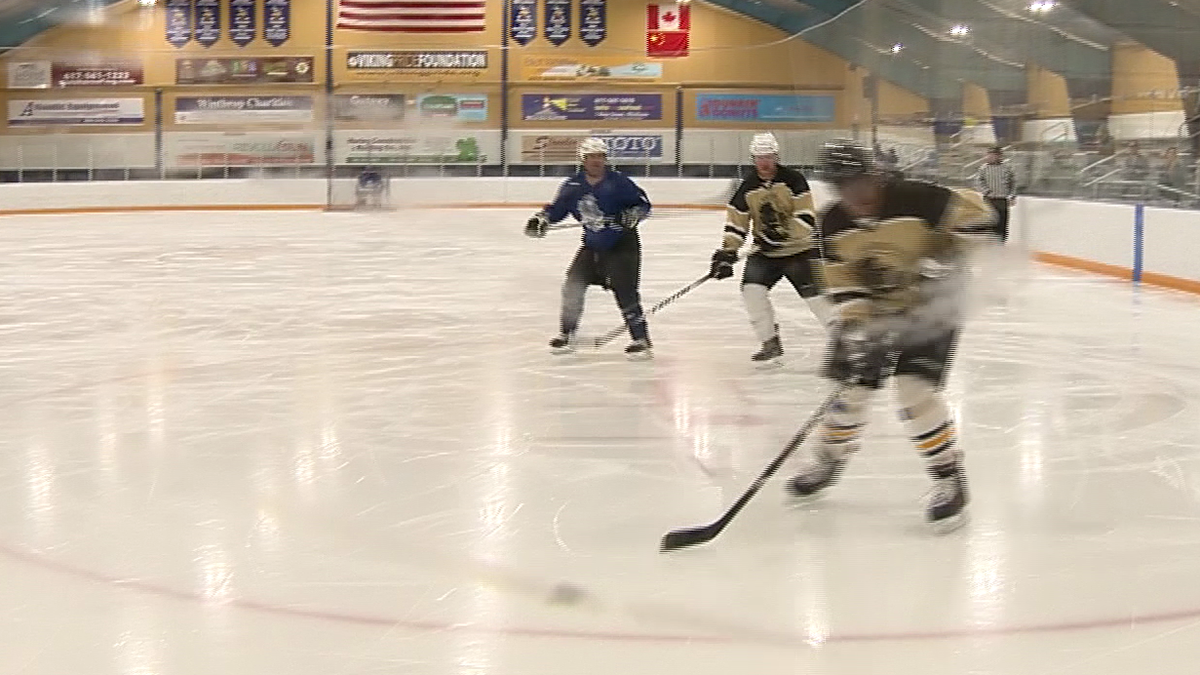 First responders raise money for wounded vets on hockey rink