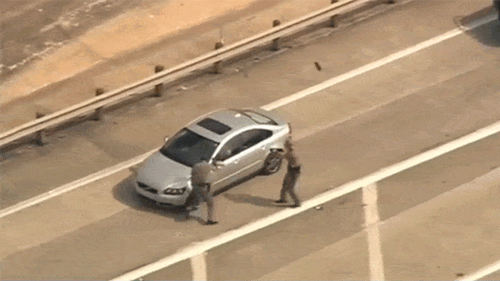 Woman Arrested After Chase Near Houston