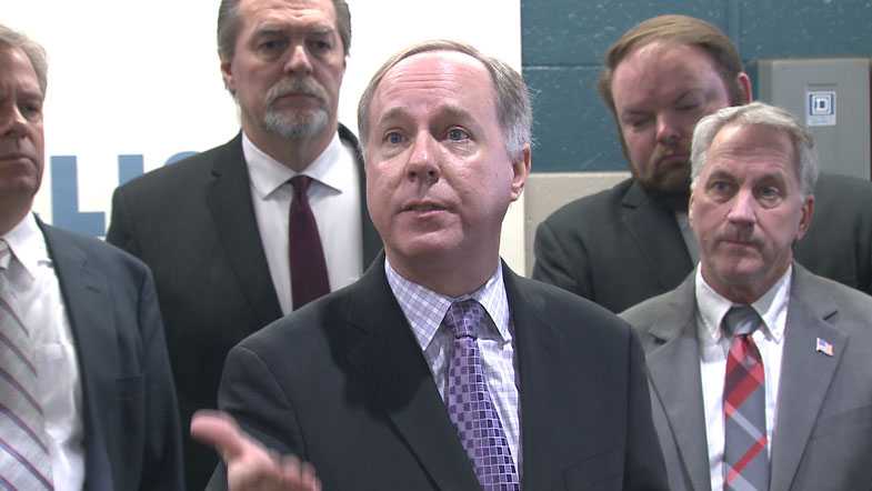 A photo of Assembly Speaker Robin Vos and other Wisconsin Republican lawmakers