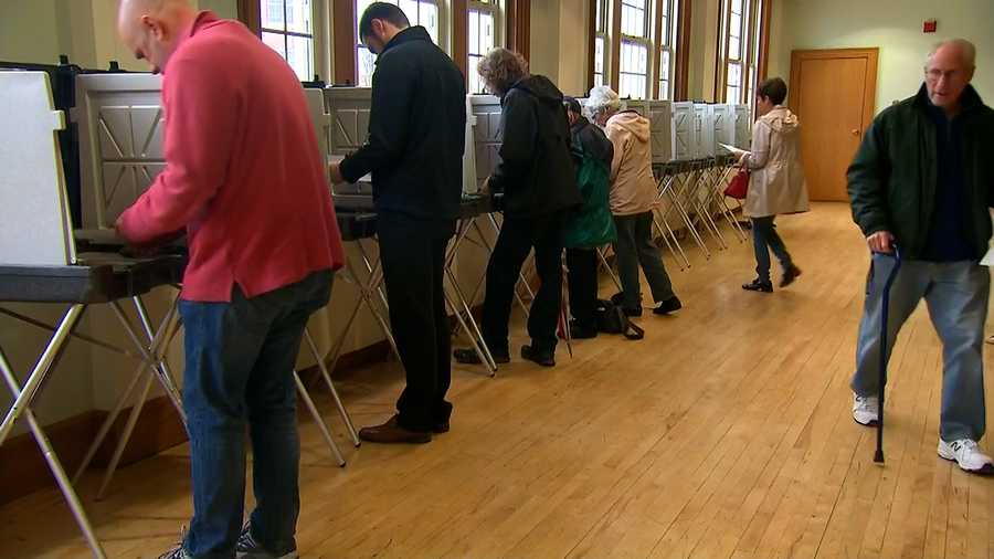 Voters cast their ballots