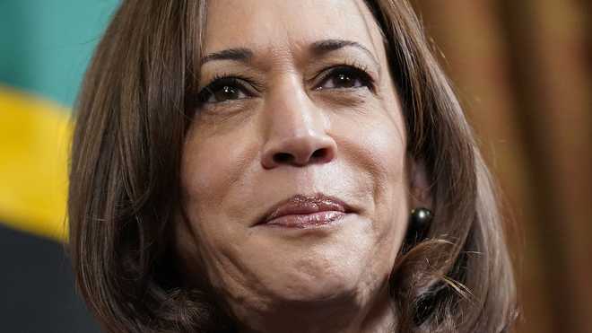 Vice President Kamala Harris met with Tanzanian President Samia Suluhu HassanH x27; office ceremony at the Eisenhower Executive Office Building on White House Campus, April 15, 2022, in Washington. Harris tested positive for x20; COVID-19 on Tuesday, White was announced, emphasizing the persistence of x20;