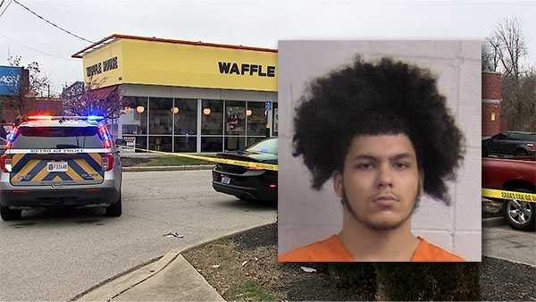 Louisville man arrested at Waffle House after shooting