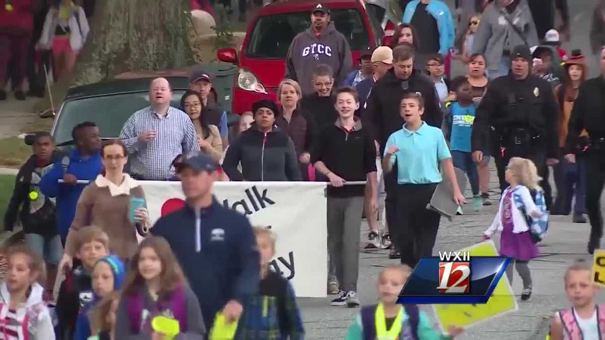 Greensboro students participate in International Walk to School Day